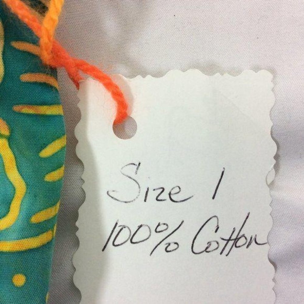4/$25 Handmade Girl Apron Ocean Life Dress Cottage Core Fish Waist Tie Pocket - Picture 4 of 6